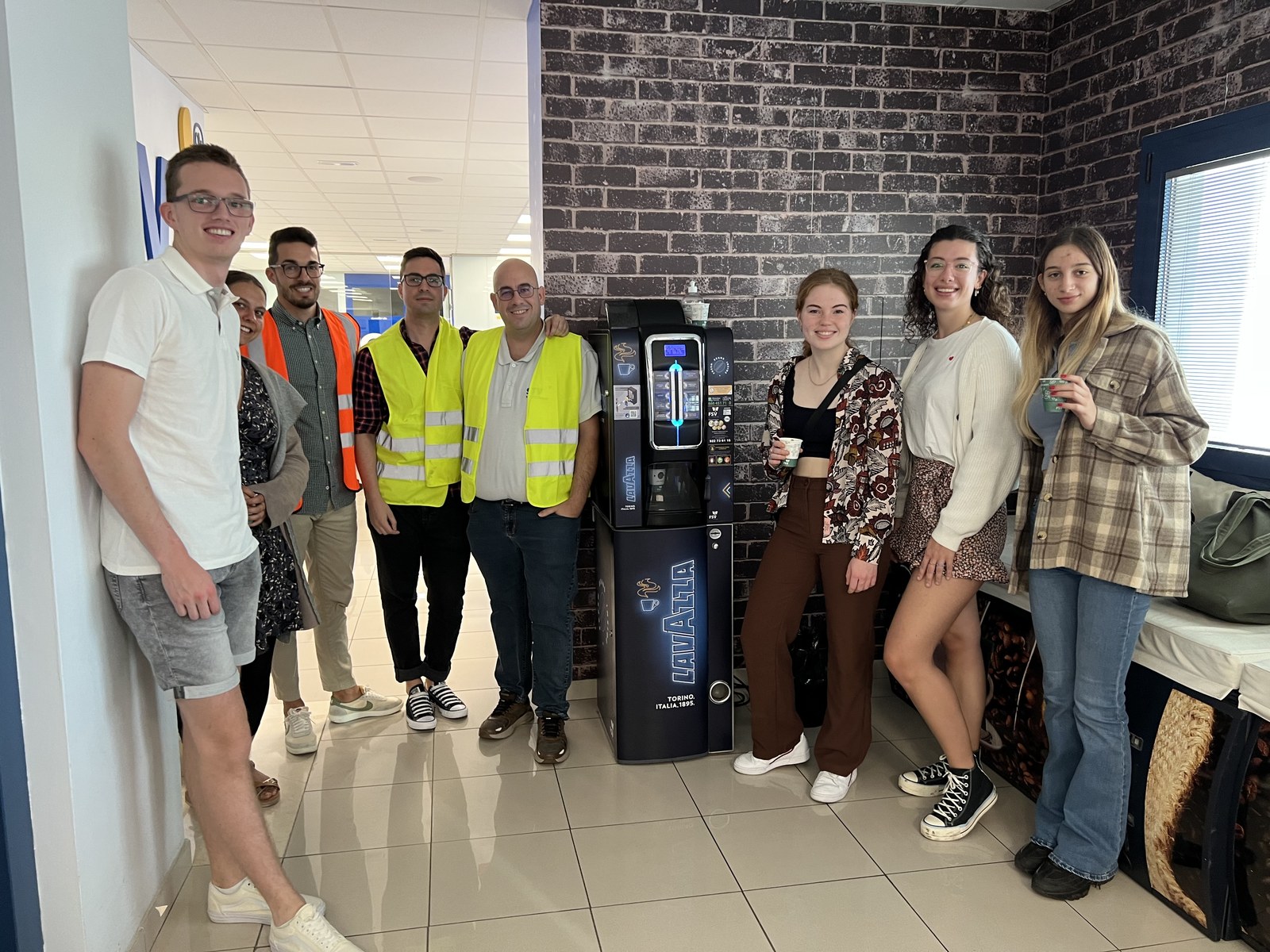 CIB22 company visit, informal moment