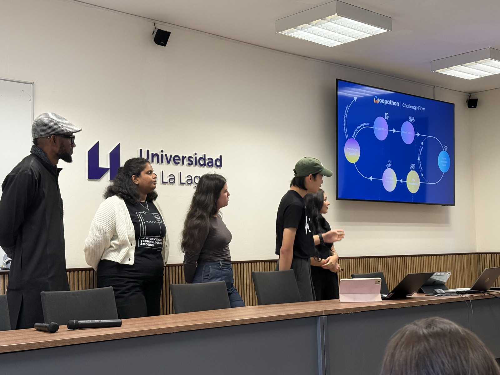 Student presentation at Universidad de La Laguna
