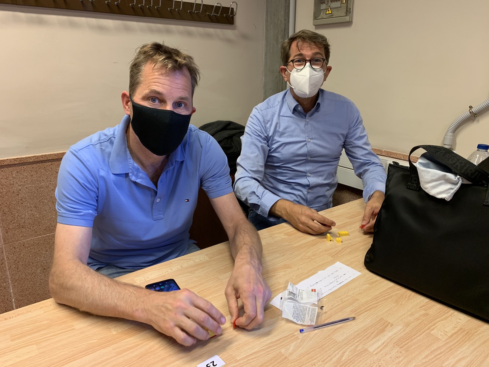 Lecturers doing a pretotyping exercise, Tenerife 2021