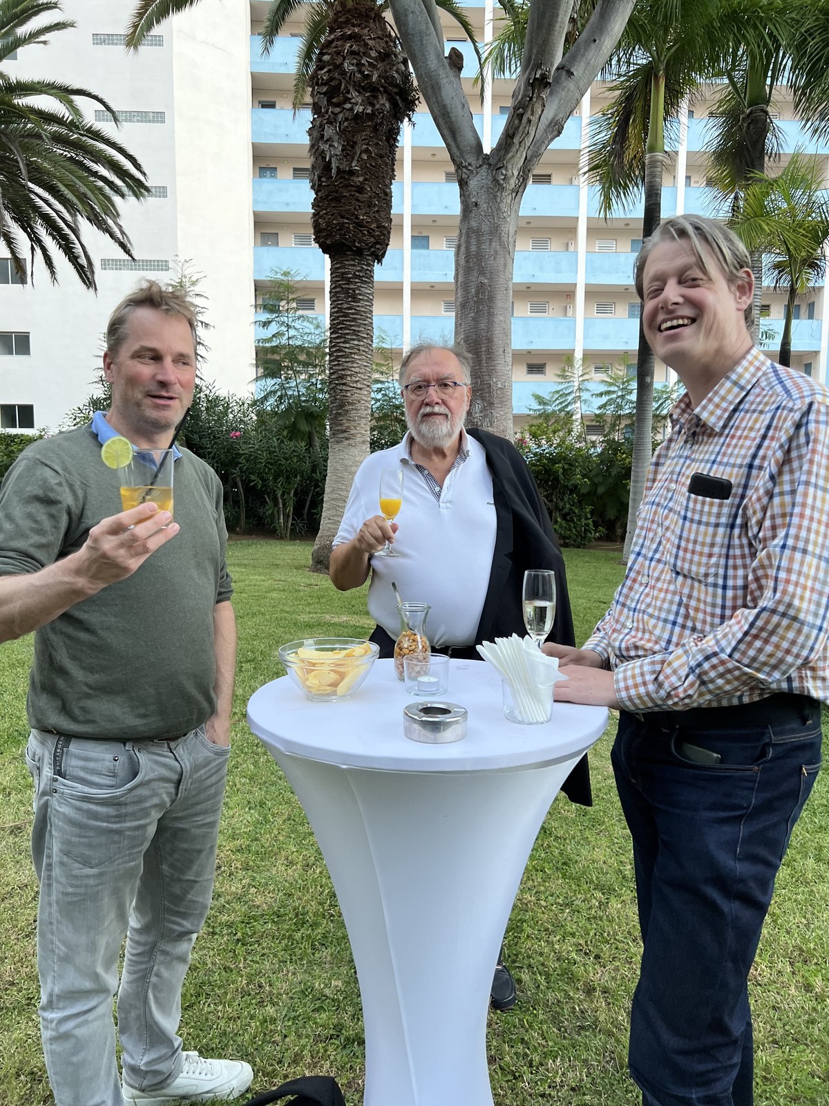 Lecturers at welcome reception, Tenerife 2022